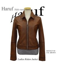Haruf/ハルフ Haruf レザージャケット シングルライダースジャケット 革ジャン レディース 本革 ラムレザー 羊革 シンプル ライダース シングル レディースアウ/504339536