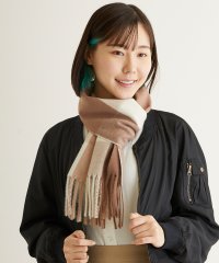 estaa/エスタ estaa estaa（エスタ）とろーりマフラー クリーミーチェック/504240543