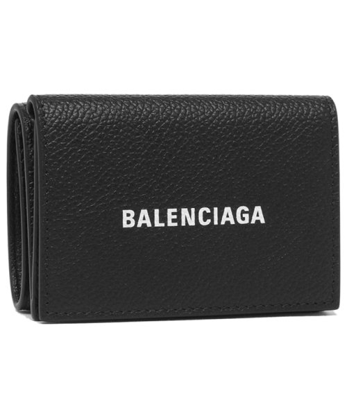 バレンシアガ 三つ折り財布 キャッシュ ミニ ウォレット ブラック メンズ レディース BALENCIAGA 594312 1IZI3  1090(504339371) バレンシアガ(BALENCIAGA) d fashion