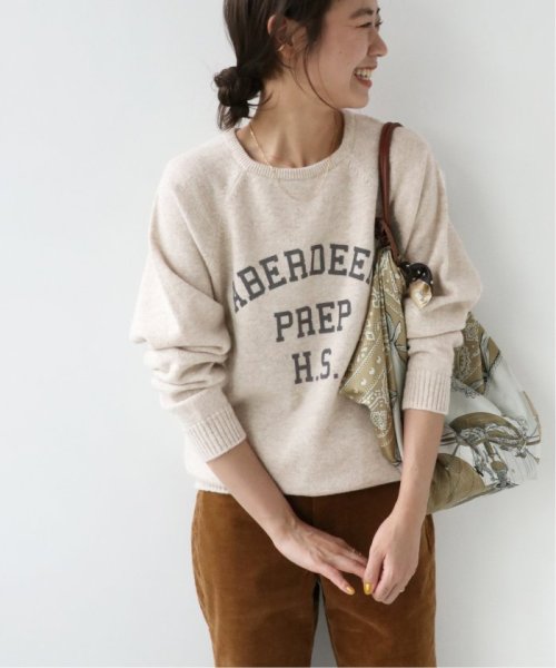【WILLIAM LOCKIE/ウィリアムロッキー】CREW－NECK RAGLAN L/SL PO：ニット◆