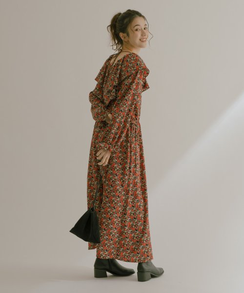 セール 小花pt大衿ワンピース ジャイロ Jayro D Fashion