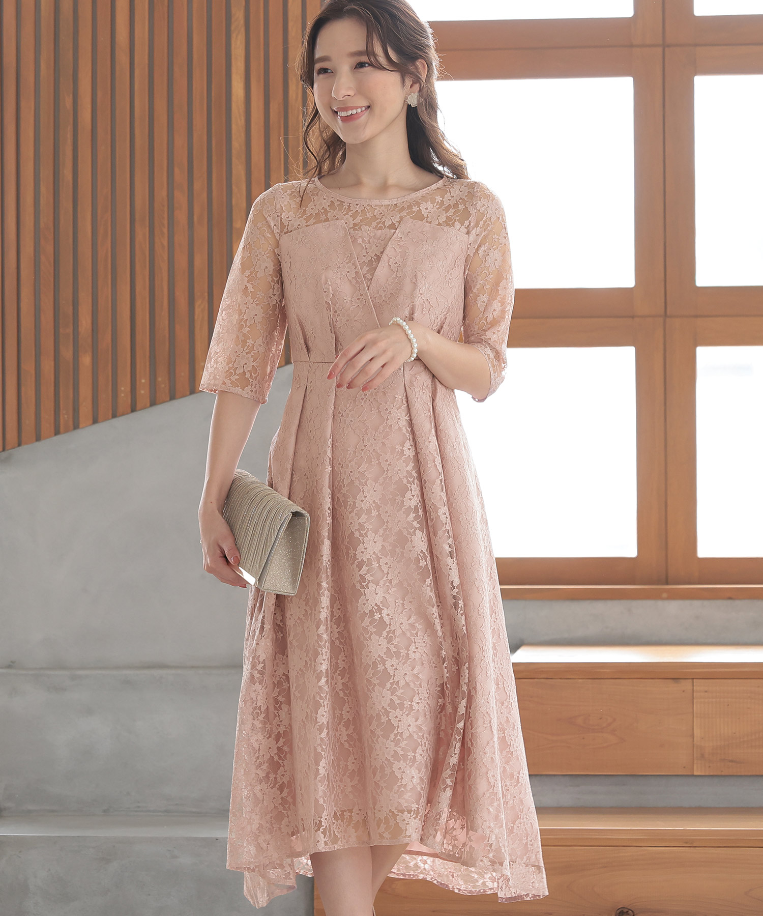 セール51%OFF】プールヴー PourVous ビスチェ風パーティードレス