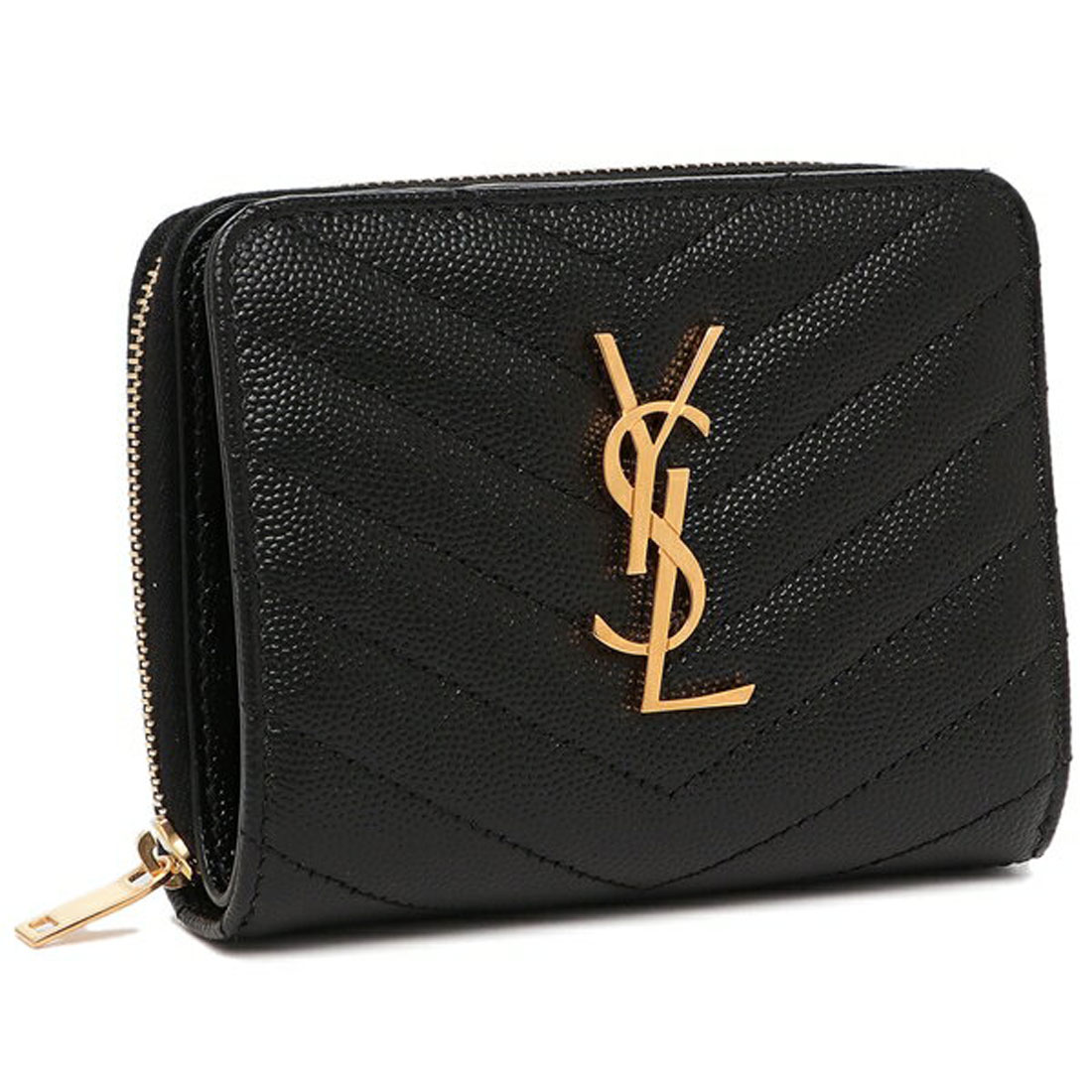 YSL 2つ折り財布 ブラック | munchercruncher.com