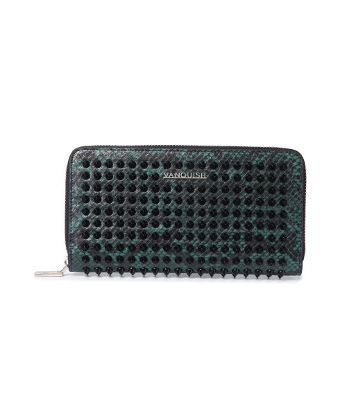 スタッズラウンドZIP WALLET
