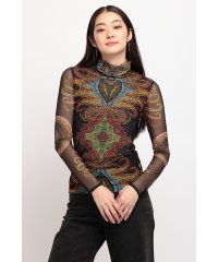 Desigual/Mr. Christian LacroixデザインのレディーススリムTシャツ/504127355