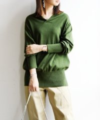 and it_/アンドイット and it_ 【and it_】カシュクールネックコットンニット【M】【L】 コットンニット レディース ニット トップス チュニック 大人カジ/500878564