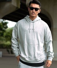 CavariA/キャバリア CavariA C.V.R.A バック柄BIGパーカー メンズ スウェット プルパーカー フーディー スエットレイヤード ストリート ファッション /504350094