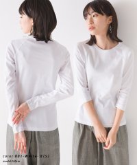 OMNES/【OMNES】ストレッチジャガード　クルーネック長袖＆六分袖Tシャツ/504341227