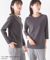 OMNES/【OMNES】ストレッチジャガード　クルーネック長袖＆六分袖Tシャツ/504341227