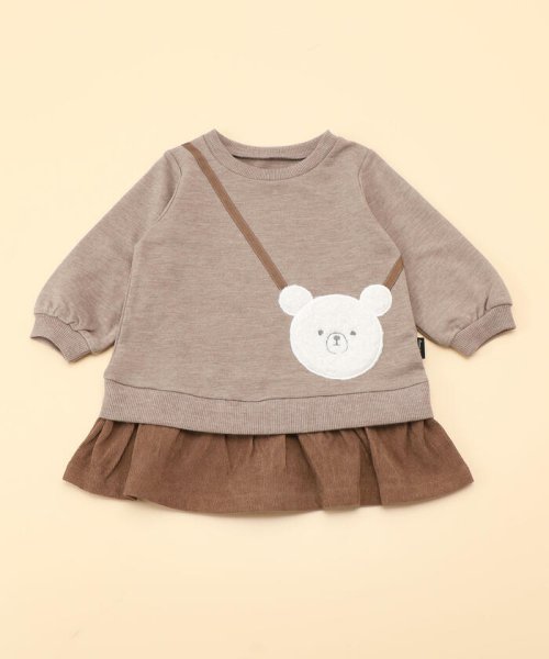 セール クマポシェットデザイン ワンピース 80 90サイズ コムサイズム キッズ Comme Ca Ism Kids D Fashion