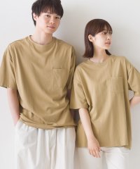 OMNES/【OMNES】ユニセックス 製品洗い ポケット付無地半袖Tシャツ/504336488