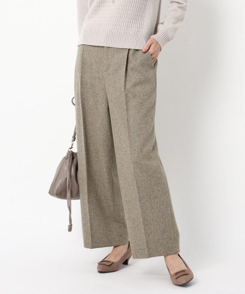 芸能人愛用 ミックスツィードワイドパンツ パンツ Millingtonbaptist Org