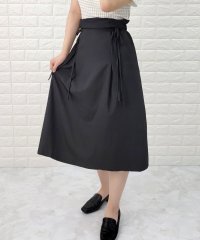 Lace Ladies/Aライン ミモレ丈 細リボン付き スカート/504355392