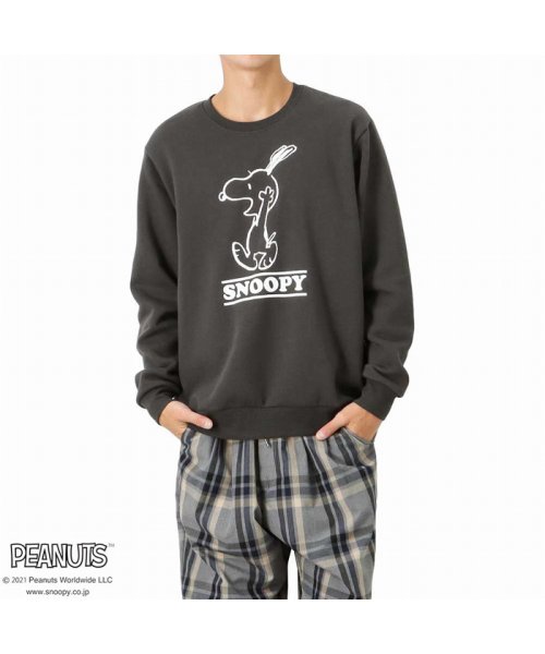 Peanuts キャラクタープリントトレーナー 4 マックハウス メンズ Mac House Men D Fashion