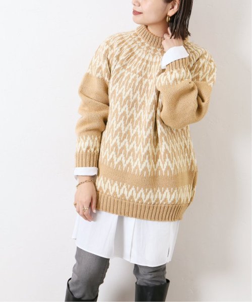 【GURNSEY WOOLENS/ガンジーウーレンズ】 アランセーター◆