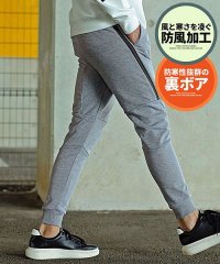 VICCI/VICCI 防風加工止水ジップスリムパンツ メンズ ジョガーパンツ 防水 止水ジップ ボア フリース 裏起毛 暖かい 細身 スリム リブパンツ スエットパンツ /504360554