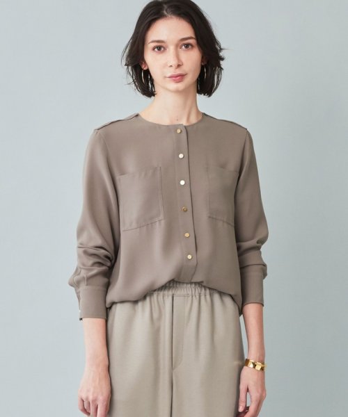 【Steady. 1月号掲載】STOW / ラウンドネックブラウス