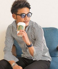 Garson Wave/ギャルソンウェーブ garsonwave GarsonWave 【極ーきわみー】日本製ブロードホリゾンタルカラー長袖シャツ シャツ メンズ ブランド 長袖シャツ/500890591