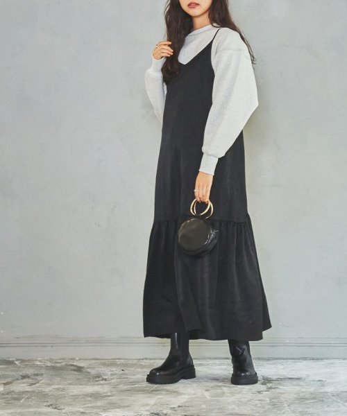 セール 起毛サテンキャミワンピース コーエン Coen D Fashion