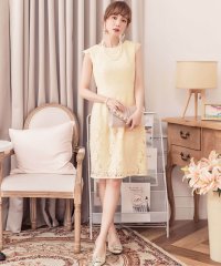 DRESS+/バックリボン＆総レースワンピース＆スカートの結婚式ワンピース・お呼ばれパーティードレス/504363464