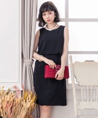 DRESS+/ドレスプラス DRESS+ バックスリットレースノースリーブワンピース/504363626
