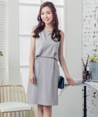 DRESS+/ドレスプラス DRESS+ バックスリットレースノースリーブワンピース/504363626