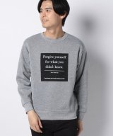 ボックスロゴ杢グレー