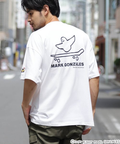 Mark Gonzales マーク ゴンザレス バックプリントスケーターエンジェルtシャツ Mark Gonzales Mark Gonzales D Fashion