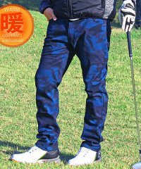TopIsm/トップイズム TopIsm チェック カモフラ 迷彩 暖か防寒 ゴルフパンツ 裏起毛 フリース ストレッチ ゴルフウェア/504365966