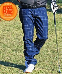 TopIsm/トップイズム TopIsm チェック カモフラ 迷彩 暖か防寒 ゴルフパンツ 裏起毛 フリース ストレッチ ゴルフウェア/504365966