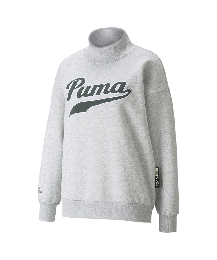 セール】PUMA TEAM タートルネック クルー スウェット ウィメンズ