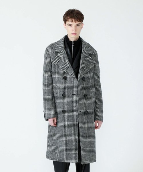 グレンチェック ナポレオンコート ラブレス メンズ Loveless Mens D Fashion