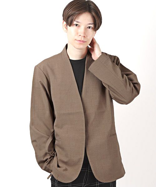 ジャケット ノーカラージャケット レディース : ZOZOTOWN Yahoo