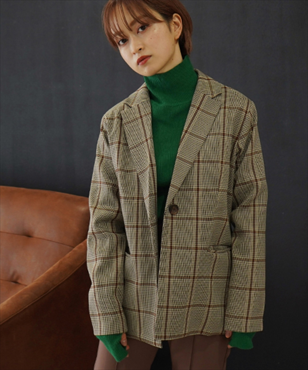 セール 30%OFF】【低身長向けサイズ】チェック柄テーラード セール 30%OFF】【低身長向けサイズ】チェック柄テーラード