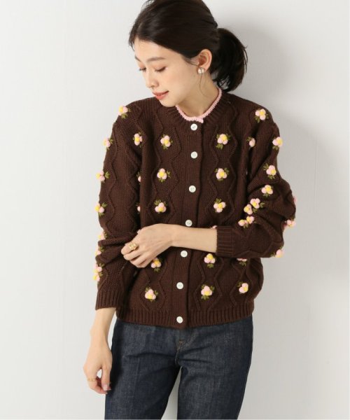 【SHRIMPS/シュリンプス】 MAINフラワーニットカーディガン