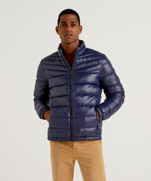ショート丈ダウンジャケット ベネトン メンズ Benetton Mens D Fashion