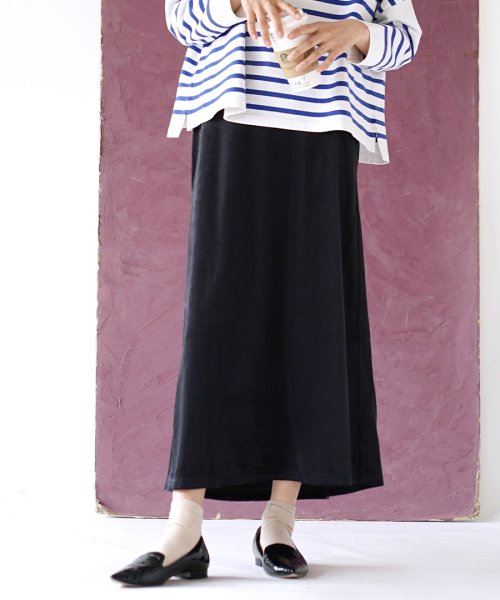 ベロア Aラインロングスカート イーザッカマニアストアーズ E Zakkamaniastores D Fashion