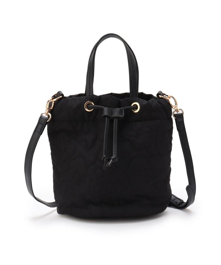 フラワーキルト巾着バッグ Couture Brooch クチュール ブローチ バッグ