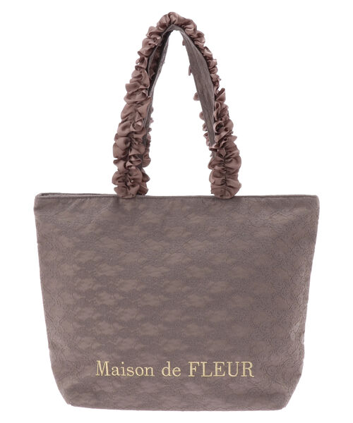 Maison de FLEUR 未使用 トート大 レース ワッフルハンドル
