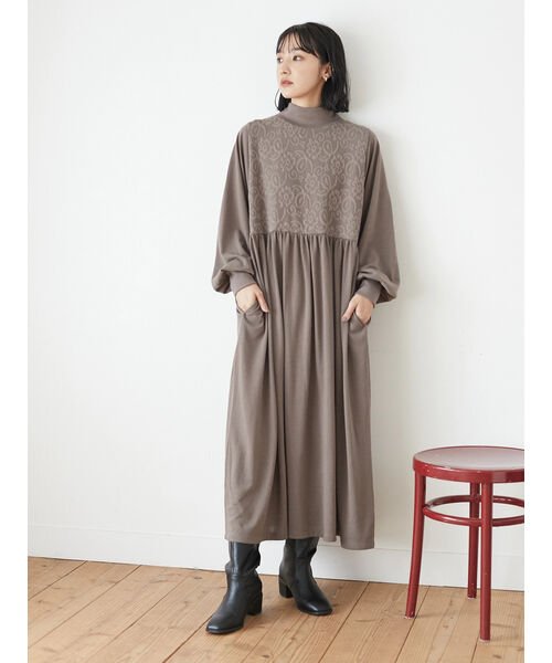 クーポン Sugar Spoon ジャカードキリカエワンピース グリーンパークス Green Parks D Fashion