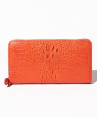 gino marina　luxe/クロコダイル本革ラウンド長財布/504359934