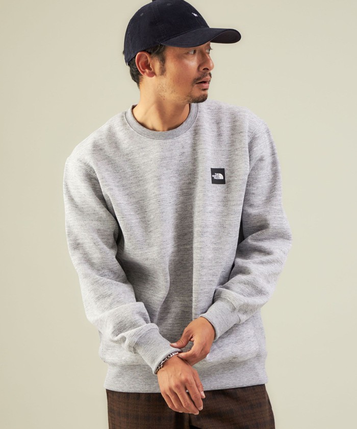 THE NORTH FACE(ザ ノースフェイス)>スクエアロゴクルー スウェット