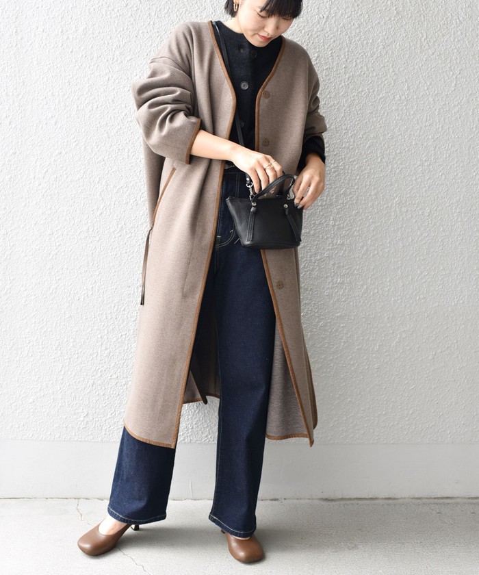セール 50%OFF】ウーレットパイピングコート◇(504389946 セール 50%OFF】ウーレットパイピングコート◇(504389946