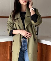 MAISON BREEZE/【SETUP7】アウター トレンチコート ダブルブレスト オーバーサイズ トレンチ ビッグシルエット ロング丈 ポケット 長袖 スプリングコート/504362083