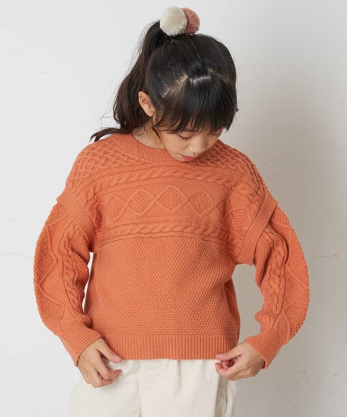 ニット・セーター(オレンジ・橙色)のキッズファッション通販 - d fashion