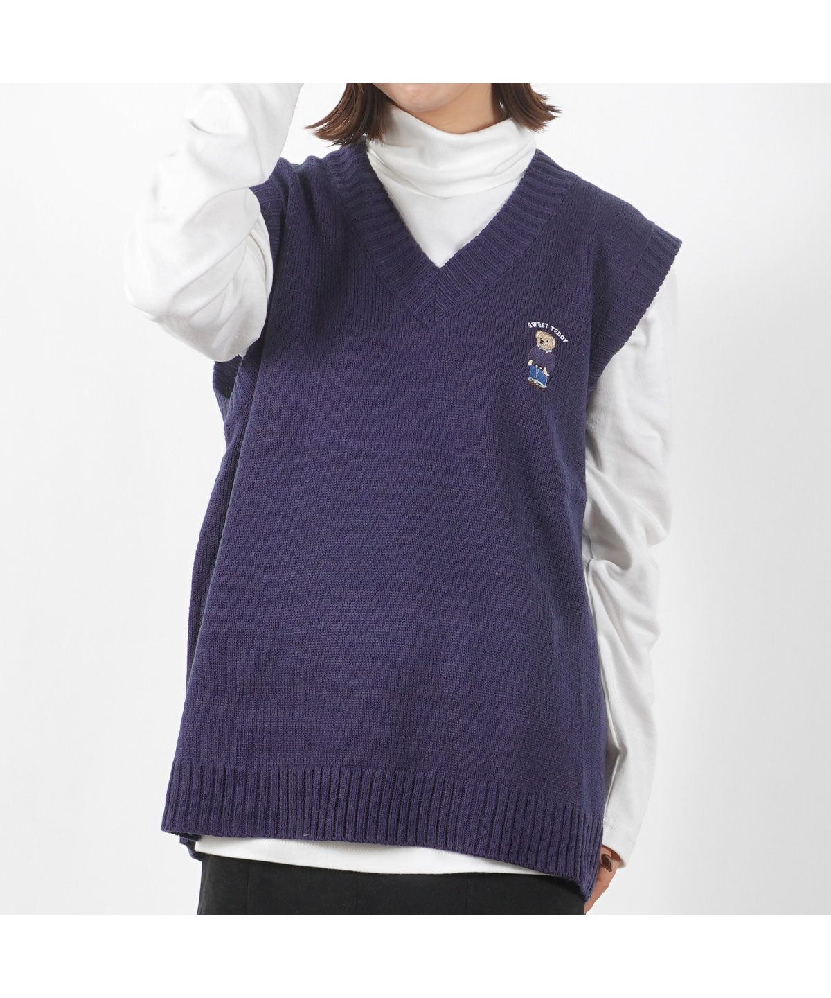 ワンフォークロージング 1111clothing ニットベスト メンズ ワンフォークロージング 1111clothing ニットベスト メンズ