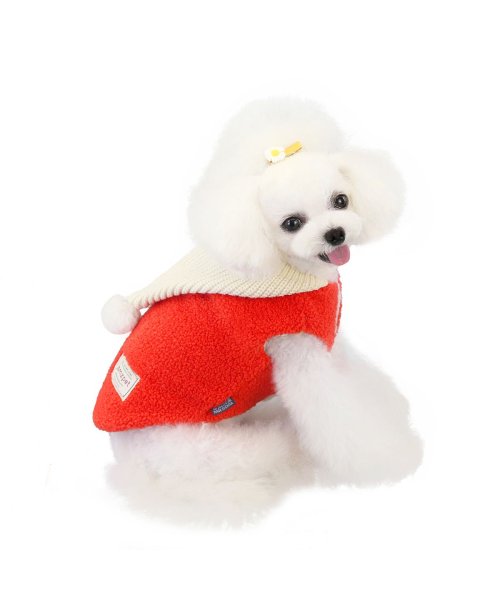 クーポン セール10 Off 犬 服 犬服 犬の服 パーカー 前ボタン 袖なし 暖かい 裏起毛 ボア ジャケット ドッグウェア 秋 冬 秋冬 冬服 おしゃれ 可愛い 女の子 男の子 トイプ はっぴーdog Happy Dog D Fashion