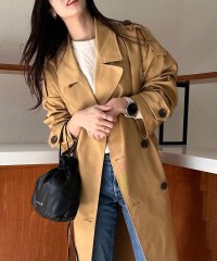 MAISON BREEZE/【SETUP7】アウター トレンチコート ダブルブレスト オーバーサイズ トレンチ ビッグシルエット ロング丈 ポケット 長袖 スプリングコート/504362083