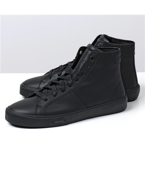 セール Diesel ディーゼル Y Pr030 S Mydori Mc スニーカー シューズ レザー ハイカット T8013 Black 靴 メンズ ディーゼル Diesel D Fashion