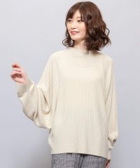 mili an deni/カシミアタッチニット トップス レディース プルオーバー ハイネック セーター ドルマンニット スリット AW/504399664